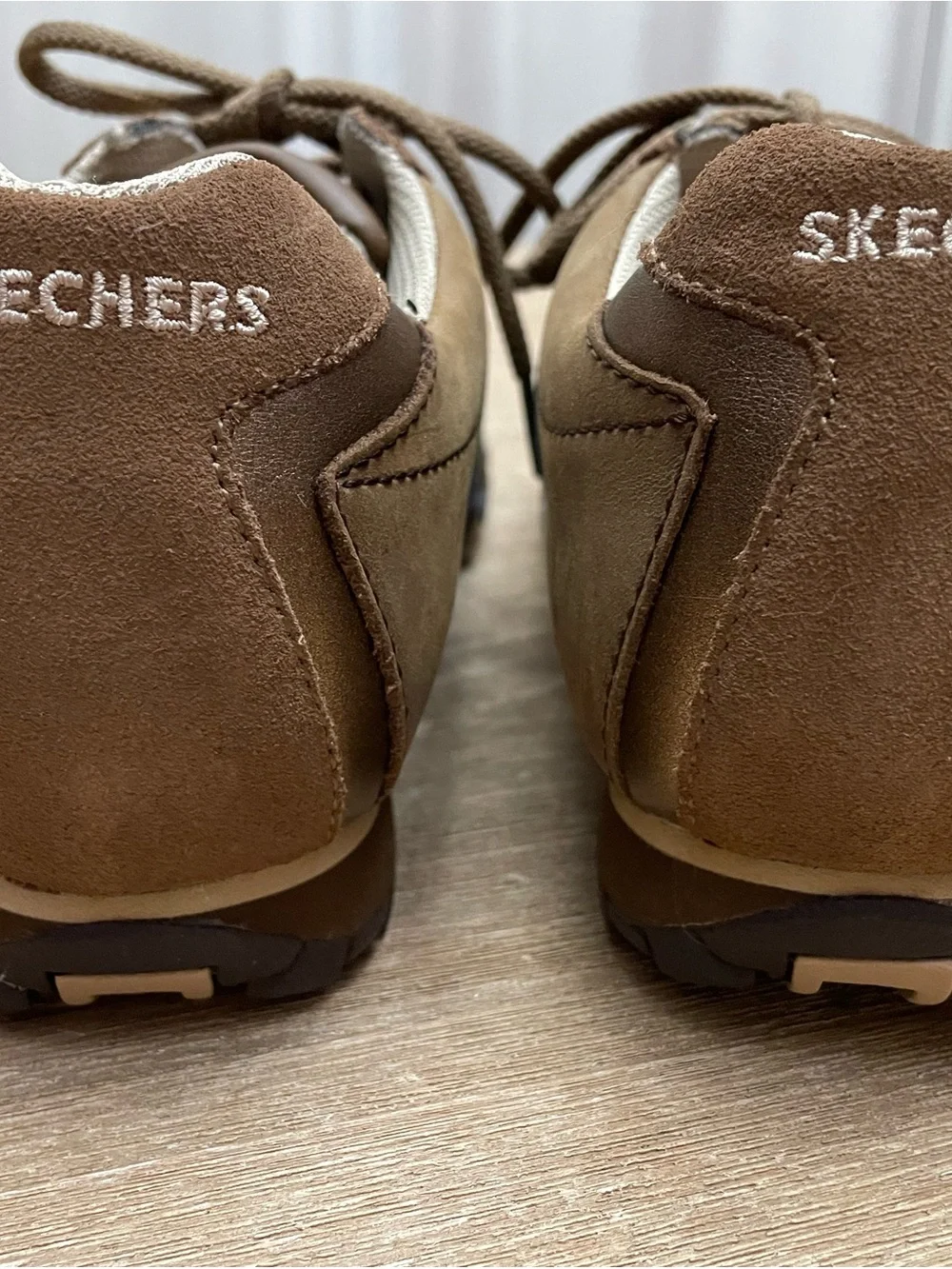 Skechers Brown Leather/Suede Sneakers. Biker Style Patroler in Desert color - Picture 5 of 14